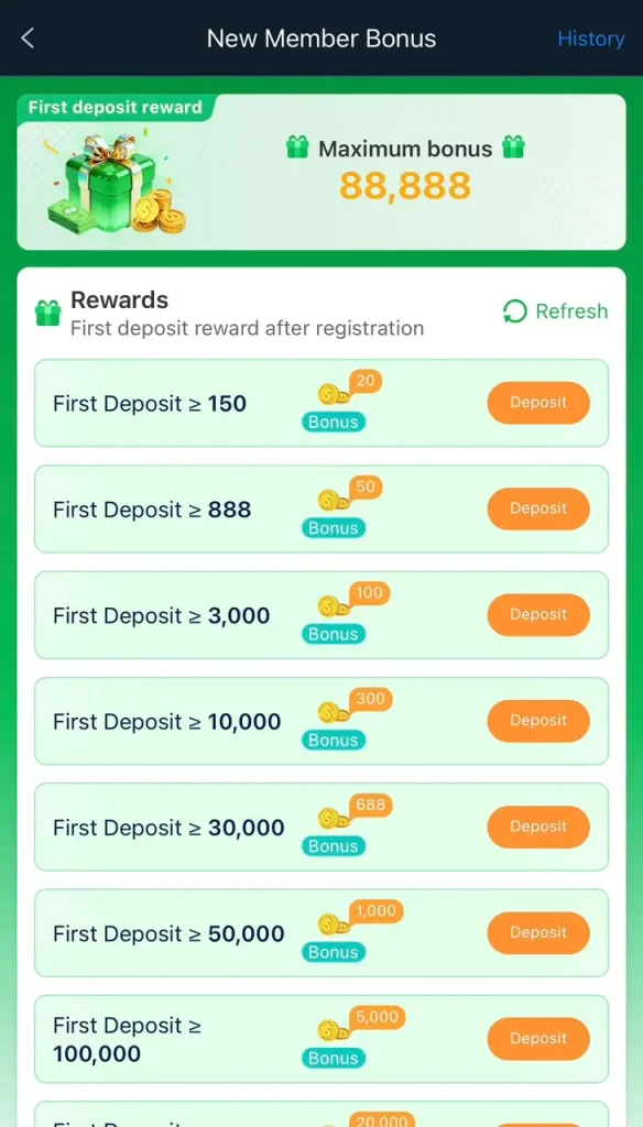 88DD Deposit